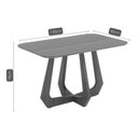 Ver imagem 2 de Mesa Multiuso Cozinha Bromélia Natuame C/ Tampo Madeirado 130x80cm Carvalho/cinamomo - Cimol