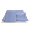 Jogo de Cama Solteiro 150 Fios Azul 6547 3 Peças Santista - 2