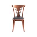 Ver imagem 2 de Kit 6 Cadeiras Paris Luxo Sala de Jantar Área Gourmet Estrutura Aço Cobre Design Premium - Cobre/Pre