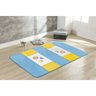 Tapete para Quarto Infantil Animais 1,30m X 90cm Azul Claro - 1