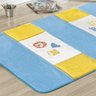 Tapete para Quarto Infantil Animais 1,30m X 90cm Azul Claro - 2