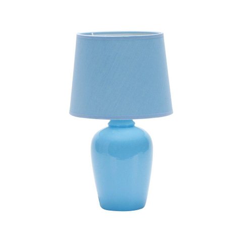Luminária Abajur Taschibra Pottery 37cm E27 Bivolt Azul