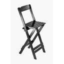 Ver imagem 3 de Jogo de Mesa Dobrável Bistro 2 Cadeiras Madeira Maciça - Preto