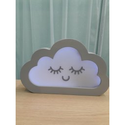 Luminária de Mesa Nuvem - LMM-05A - Bateria 9V - Cinza - 4