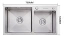 Ver imagem 5 de Cuba Gourmet Cozinha Pia Dupla Prata Luxo Aço Inox Brinovar