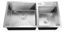 Ver imagem 2 de Cuba Gourmet Cozinha Pia Dupla Prata Luxo Aço Inox Brinovar