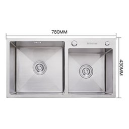 Cuba Gourmet Cozinha Pia Dupla Prata Luxo Aço Inox Brinovar - 6