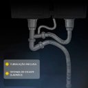 Ver imagem 7 de Cuba Gourmet Cozinha Pia Dupla Prata Luxo Aço Inox Brinovar