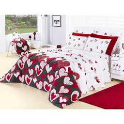 Kit Desire Love Casal Padrão 3 Peças 200 Fios - 1 Kit Desire Love Casal Padrão 3 Peças 200 Fios - 1