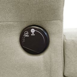 Kit Poltrona de Amamentação com Massagem + Base Balanço e Puff Linho Dourado Sofa Store - 6