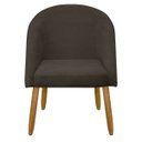 Ver imagem 3 de Kit 2 Banqueta Poltrona Lua Bouclê Ideal para Sala Penteadeira ou Salão:marrom