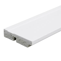Rodapé Poliestireno - Barra 2,40m X 7cm - Frisado Branco 456 Santa Luzia - 2