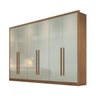 Guarda Roupa Casal 100% MDF 6 Portas 8 Gavetas - Robust -Cumaru/Fendi - Móveis Novo Horizonte - 2