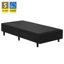 Ver imagem 2 de Cama Box Solteiro Suede + Colchão de Espuma D33 - Sereneprime - 88cm Preto
