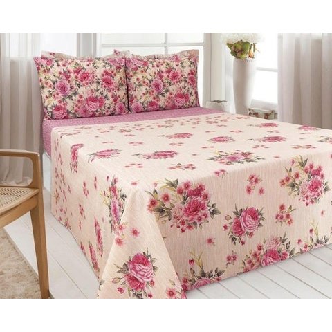 Jogo De lenço Casal Queen 4 Peças 140 Fios Sultan