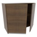 Ver imagem 4 de Armário Aéreo Madesa Glamy 80 cm 2 Portas Rustic Cor:Rustic
