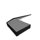 Ver imagem 2 de Base Box Baú Víúva Luxo Blindado AColchoes Suede Preto 49x128x188