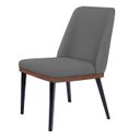 Ver imagem 1 de Cadeira de Jantar Londres Suede Cinza - Dominic Decor