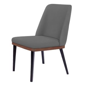 Cadeira de Jantar Londres Suede Cinza - Dominic Decor