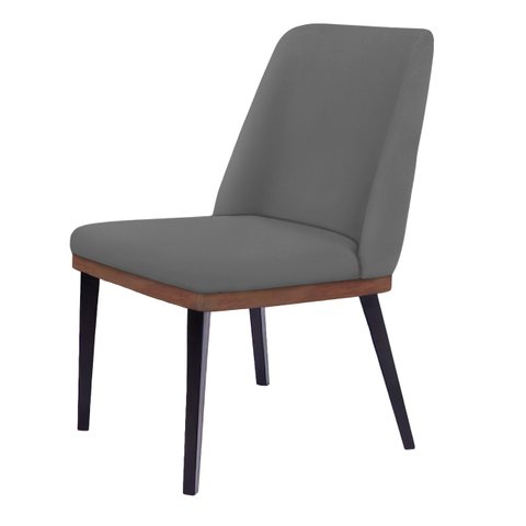 Cadeira de Jantar Londres Suede Cinza - Dominic Decor