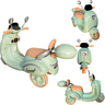 Moto Triciclo Eletrica Infantil Bang Toys Scooter Lemn 6v Verde - 2