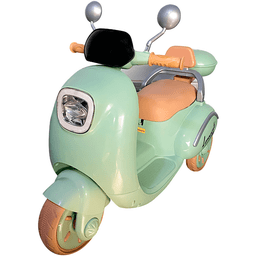 Moto Triciclo Eletrica Infantil Bang Toys Scooter Lemn 6v Verde - 1