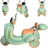 Moto Triciclo Eletrica Infantil Bang Toys Scooter Lemn 6v Verde - 3