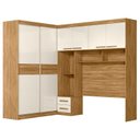 Ver imagem 6 de Quarto Modulado Casal Ambiente Florença Freijó Off White - Moval