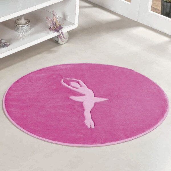 Tapete para Quarto Infantil de Menina Bailarina Pink 78cm