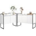 Ver imagem 1 de Conjunto Buffet Industrial 2 e 3 Portas Branco Preto