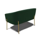 Ver imagem 5 de Sofá Namoradeira e Poltrona Pé Ferro Dourado Stella Bouclê D03 - D'Rossi Cor Verde