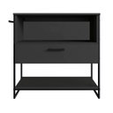 Ver imagem 3 de Gabinete para Banheiro Estilo Industrial 80cm 2 Portas sem Cuba P1028 Grafite
