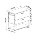 Ver imagem 5 de Gabinete para Banheiro Estilo Industrial 80cm 2 Portas sem Cuba P1028 Grafite