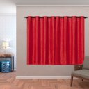 Ver imagem 1 de Cortina Daily Varão 1,5m Blackout PVC com Voil Xadrez 2,00MX1,40m Sala Quarto Vermelho