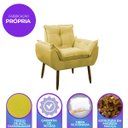 Ver imagem 7 de Poltrona Decorativa Sala de Estar Escritório Quarto Prime: Amarela