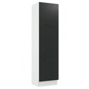 Ver imagem 1 de Paneleiro Madesa Agata 60 cm 3 Portas Branco/Preto Cor:Branco/Preto