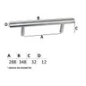 Puxador IL 815 - Escovado - 288MM - 2