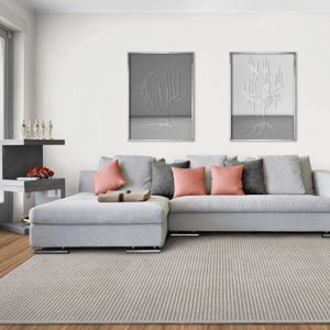 Tapete Chevron 04/47 Prata 1,50x2,00M São Carlos