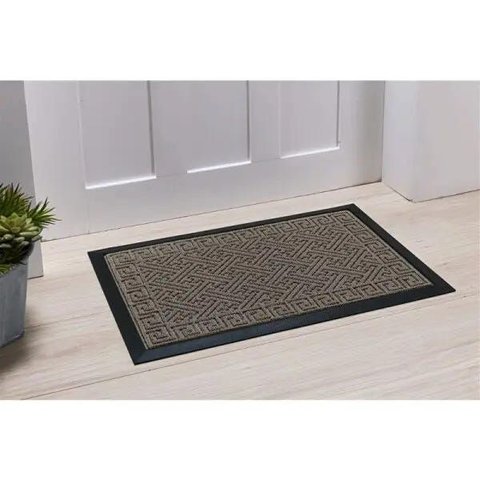 Tapete Capacho Porta Bege Antiderrapante