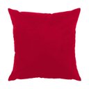 Ver imagem 1 de Capa para Almofada em Veludo Liso Quadrada com Enchimento Cor:vermelho