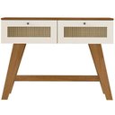 Ver imagem 2 de Aparador para Sala de Estar 110cm 2 Gavetas 3D Tessaro A05 Cinamomo Off White - Lyam Decor