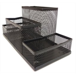 Kit Organizador para Escritório com 4 Partes Preto - 3