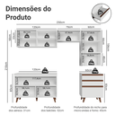 Ver imagem 5 de Armário de Cozinha Completa 250cm Branco Reims Madesa 08