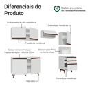 Ver imagem 6 de Armário de Cozinha Completa 250cm Branco Reims Madesa 08