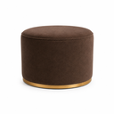 Ver imagem 1 de Puff Redondo Infantil - Banquinho Decorativo para Quarto Brinquedoteca - Espaço Kids Marrom