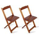 Ver imagem 5 de Conjunto de Mesa 70x70 e Mesa Aparador Dobrável C/ 2 Cadeiras Tarimatã P/ Area Gourmet Imbuia