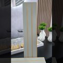 Ver imagem 2 de Kit 10 Unidades - Revestimento Ripado Placa Mdf Painel Decorativo 45 X 11 Cm: Off White