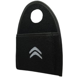 Lixeira Lixinho Automotiva Carro Carpete Logo Bordado para Câmbio Preto - 3