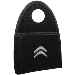 Lixeira Lixinho Automotiva Carro Carpete Logo Bordado para Câmbio Preto - 2