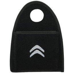 Lixeira Lixinho Automotiva Carro Carpete Logo Bordado para Câmbio Preto - 1